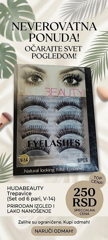 buffalo obuca: HUDA BEAUTY veštačke trepavice – set V-14 - Set od 6 pari (6PCS) - — 1