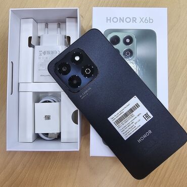 telafon: Honor X6b, 128 GB, rəng - Qara, Zəmanət, Sensor, Barmaq izi