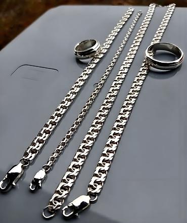 Серебряные цепочки: Цепочка, Проба 925, Унисекс, Новый — 21
