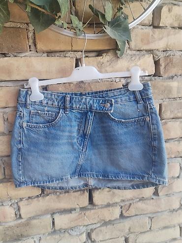 teksas suknjice: ZARA teksas suknja – RASPRODAJA - Veličina: M (EUR M / USA M / MEX 28 — 1