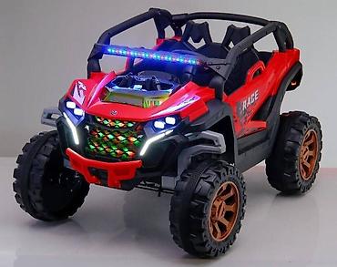 kiçik maşınlar: 🚙 Jeep Auto 4×4 Buggy 12V – Uşaq Elektromobili (Qırmızı və ağ rəng ) — 5