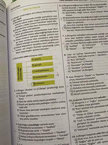 Testlər: Ədəbiyyat test toplusu RM nəşriyyatı — 4