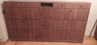 Digər dolablar: Çoxfunksiyalı ağac naxışlı saxlama dolabı - Material: ağac teksturalı — 4