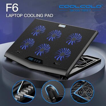 Другие аксессуары для компьютеров и ноутбуков: Подставка охлаждающая для ноутбука F6-1 Coolcold Арт. 3213 7