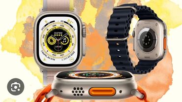 smart saat satilir: İşlənmiş, Smart saat, Apple, Аnti-lost, rəng - Boz