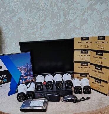 Videomüşahidə: Monitor DVR 8 çıxışlidir (Təzədir) Telefondan izləmə 8 ədəd çöl