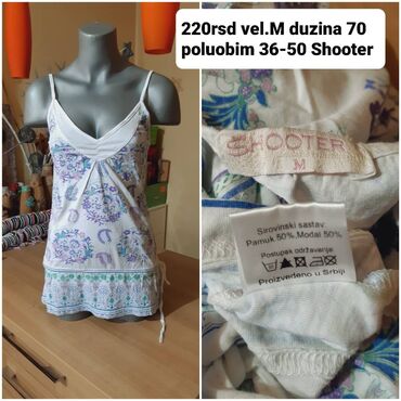 Majice na bretele: S (EU 36), Pamuk, bоја - Šareno — 20