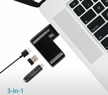 кабели синхронизации usb: Вращающийся USB с тремя портами