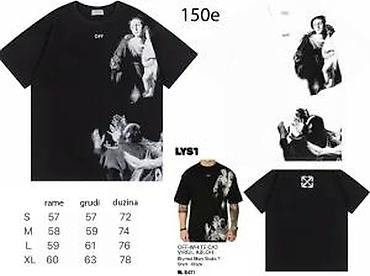 Majice: Men's T-shirt Off-White, bоја - Crna — 7