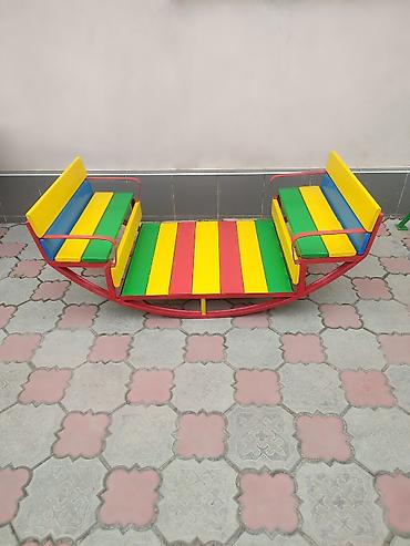 Другие игровые комплексы: Лодочка-качалка металлическая для детей Подходит для детских садов — 2