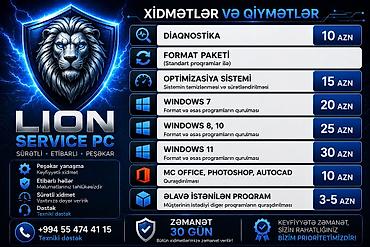 1c program yukle: LION SERVICE PC – Kompüter xidmətləri Xidmətlər və qiymətlər: - — 1