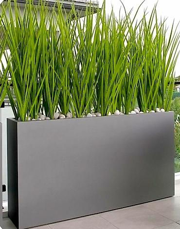 boya seti: Beton düzbucaqlı dekorativ güldanı/planter - Material: yüksək — 8