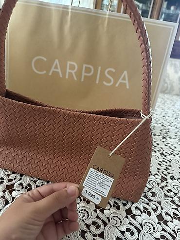 Смарт браслеты: Carpisa qadın çantası - Model: toxuma fakturalı çiyin/əl çantası - — 2