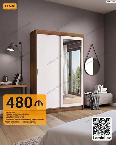 Kupe dolab - Modell: Kod 13154 - Ölçülər: Dərinlik 55 sm × Hündürlük lalafo.az -da Kupe dolab - Modell: Kod 13154 - Ölçülər: Dərinlik 55 sm × Hündürlük