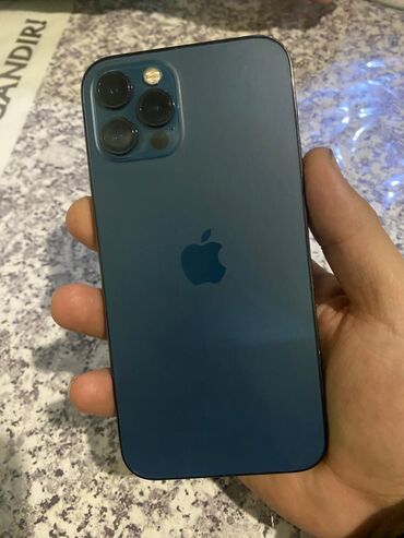 Mobil telefon və aksesuarlar: IPhone 12 Pro, 128 GB, Pacific Blue, Simsiz şarj, Face ID