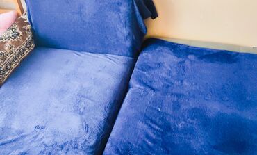 накидка на диван: Покрывало цвет - Синий