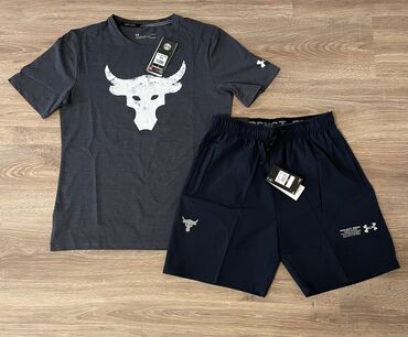 белые шорты: Мужской спортивный костюм, L (EU 40), Under Armour, Новый, цвет - Белый, Платная доставка