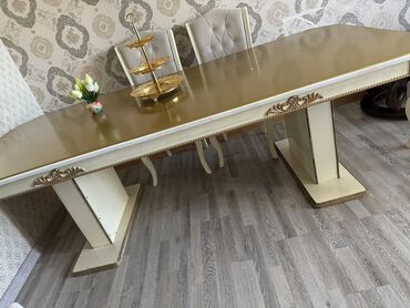 taxta stul stol: Гостиный стол, Б/у, Нераскладной, Прямоугольный стол, Азербайджан