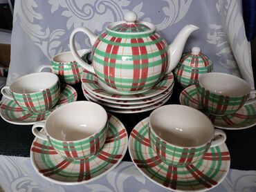 Kuhinjski setovi: Servis nov za kafe,caj,poslastice rucno oslikan 80te.Blue Elephant na lalafo.rs — 1 Kuhinjski setovi: Servis nov za kafe,caj,poslastice rucno oslikan 80te.Blue Elephant — 1