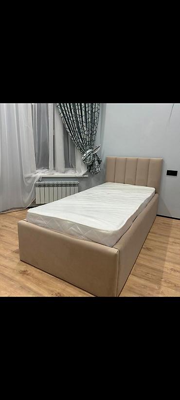 Çarpayılar: Tək nəfərlik yumşaq başlıqlı çarpayı - Dizayn: Başlıqda və alt ön — 2