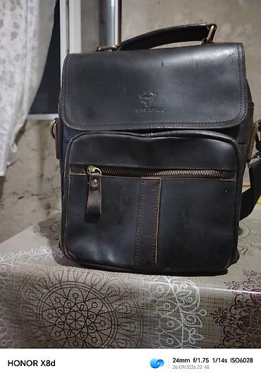 Çantalar: HUNERPAUL brendi kişi/unikal stil üçün çiyin çantası. - Material — 3