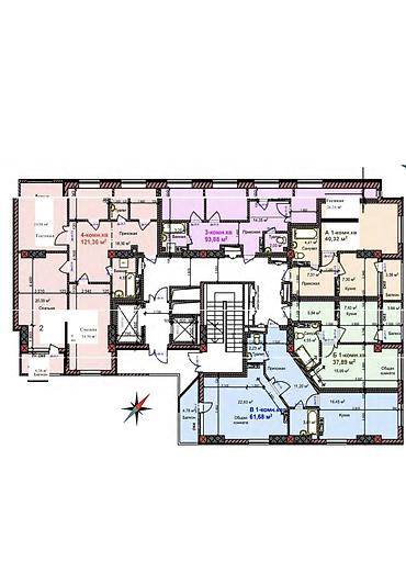 Продажа квартир: 2 комнаты, 62 м², Элитка, 12 этаж, ПСО (под самоотделку) — 2