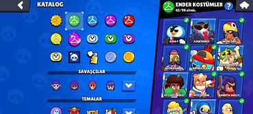 Fiat: Brawl Stars oyununun tətbiqdaxili kataloqu. Kataloqda müxtəlif