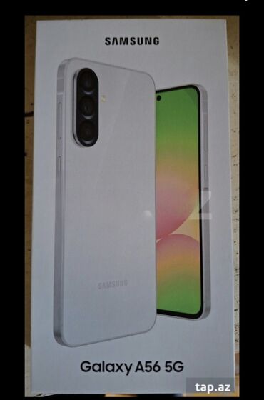 huawei p smart 2019 ekran qiymeti: Samsung Galaxy A56, 128 GB, rəng - Ağ, Zəmanət