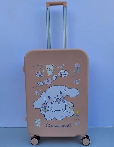 Putni koferi i torbe: Kofer za putovanja – Cinnamoroll dizajn, ružičasta boja - Tvrda — 25