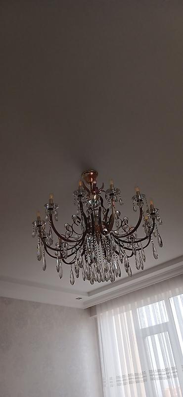 İşıqlandırma: Çılçıraq, 10 və daha çox lampa, Xrustal — 1