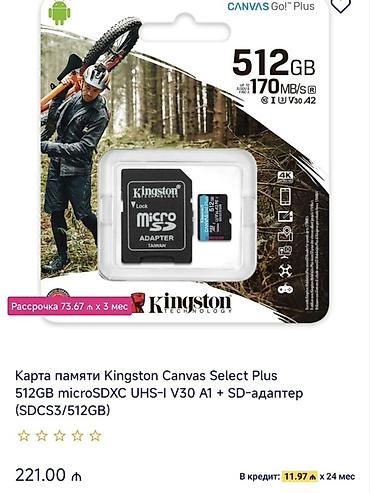 go kart: Kingston Canvas Go! Plus microSDXC yaddaş kartı – 512 GB tutum. Əsas — 1