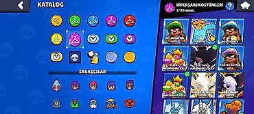 brawl stars 2: Brawl Stars oyun hesabı. Hesabın ekran görüntülərinə əsasən aşağıdakı — 9