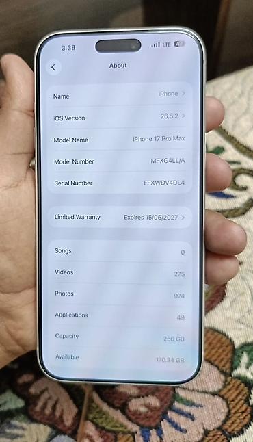 iphone d: Смартфон Apple iPhone 17 Pro Max, 256 ГБ, серебристый Основные — 3