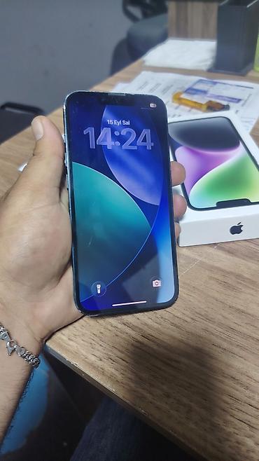 iphone telfon: IPhone 14, 128 GB, Jet Black, Simsiz şarj, Face ID, Sənədlərlə — 3