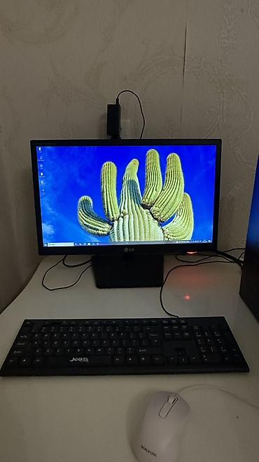 Masaüstü kompüterlər və iş stansiyaları: Masaüstü kompüter seti – HP sistem bloku + LG monitor + klaviatura və — 2