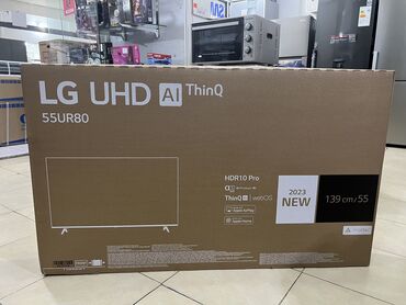 Televizorlar: LG 55UR8000 -140sm 2023 model Smart, 4k, səsli idarə olunma mouse