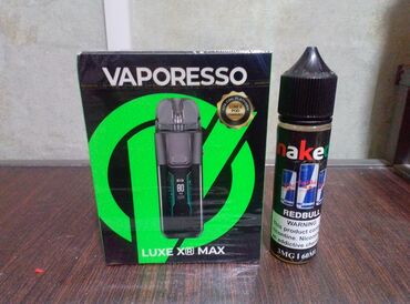 Qəlyan, vayp və aksesuarları: Təzə 👉Bağli salafan Qutuda+60ml.yağ hədiyyə👉 Vaporesso Luxe XR max