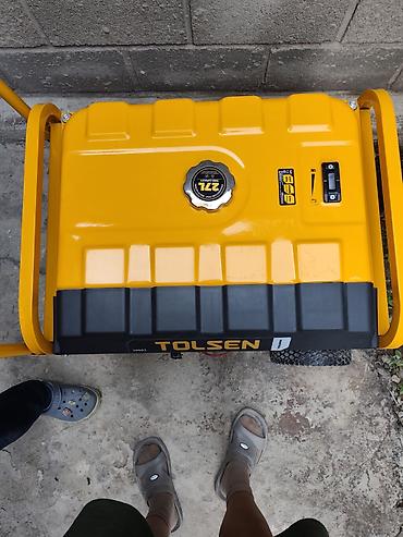 электрический люлька: Бензиновый генератор Tolsen 5500W (артикул 79992) — это однофазная — 5
