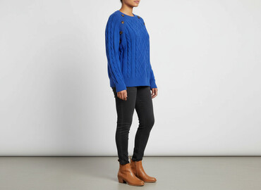 sweter kopertowy wiązany zara: Women`s sweater, size XL