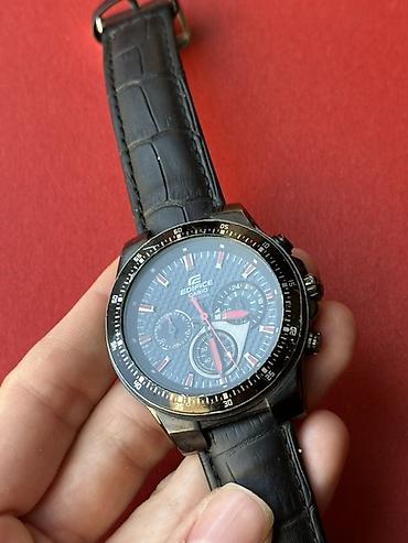 Аксессуарлар: Японские наручные часы Casio Edifice EF-552PB-1A4 с хронографом — 2