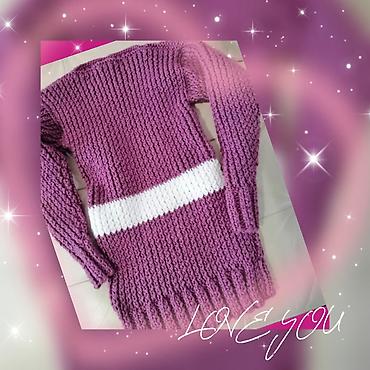 Džemperi, kardigani: Džemper vel L ručno pleteni. Obim grudi 64 cm, dužina 67 cm, od — 8