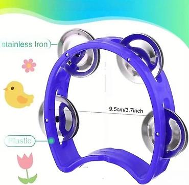 Muzički instrumenti za decu: DAIRE DEČIJE 6 BOJA | Odlične dečije daire 5 duplih činela Dimenzije — 2