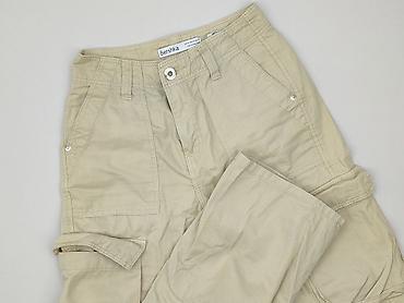 camel spodnie: Bershka, Spodnie cargo damskie, rozmiar 2XS — 1