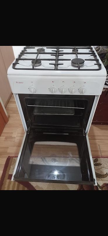 type 1: Газовая плита GOREST (логотип на панели), классическая, белая — 5