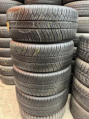 man 19 5: Шины 255 / 45 / R 19, Зима, Б/у, Комплект, Германия, Michelin — 1