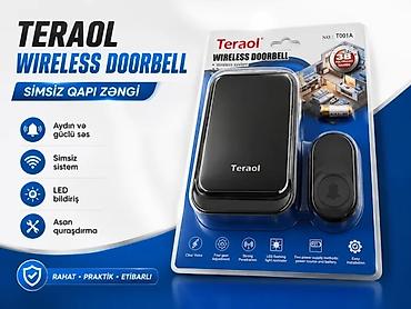 Zvanok T001A Bu məhsul, yüksək keyfiyyətli Teraol marka simsiz zəng lalafo.az -da Zvanok T001A Bu məhsul, yüksək keyfiyyətli Teraol marka simsiz zəng