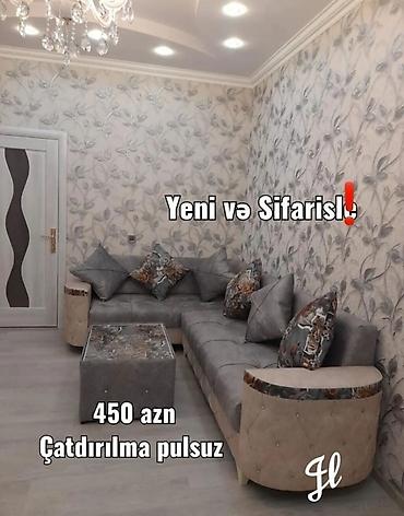 l masalar: Künc divan dəsti – “Yeni və Sifarişlə” - Müasir dizaynlı L şəklində — 1