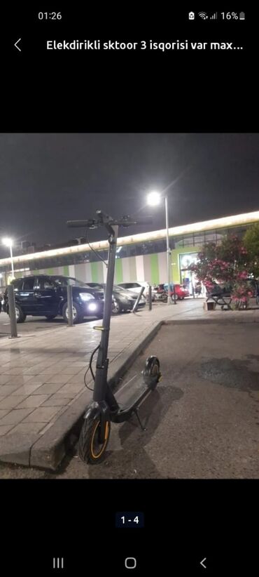Elektrikli samokatlar: İşlənmiş Elektrik samokat 10", 351 - 500 Vt, > 45 km/s, Ünvandan götürmə