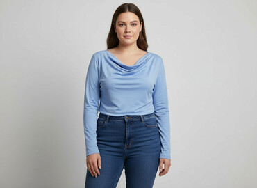 elegancka bluzka damska plus size: Жіноча блуза, розмір XL