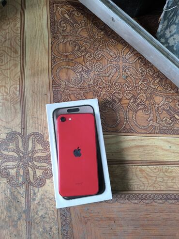 телефоны apple: IPhone SE 2020, Б/у, 64 ГБ, Красный, Зарядное устройство, Защитное стекло, Чехол, 86 %